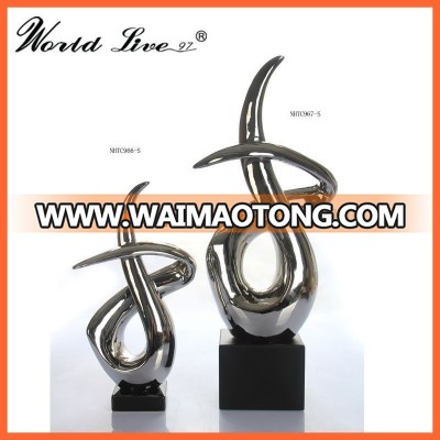 Fashion designed hotel and home ceramic abstract sculpture item